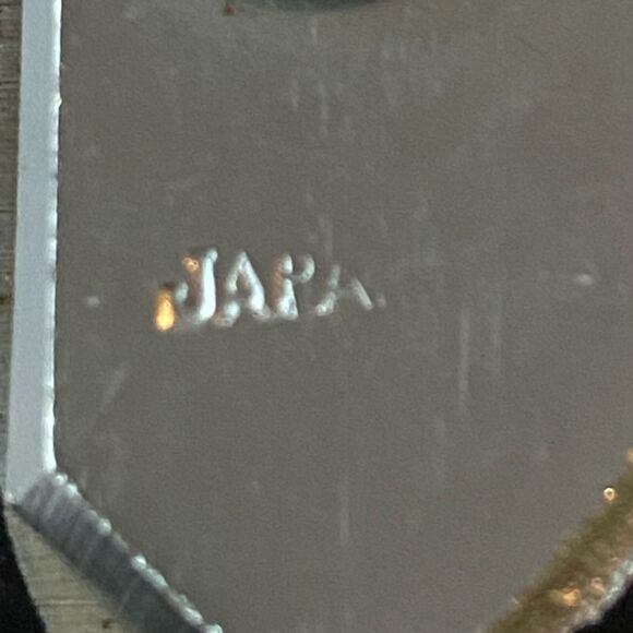 Vtg Cross Blade Pinking Shears 7 inch Black Sewing Crafts Collectible Japan Made - Picture 5 of 6